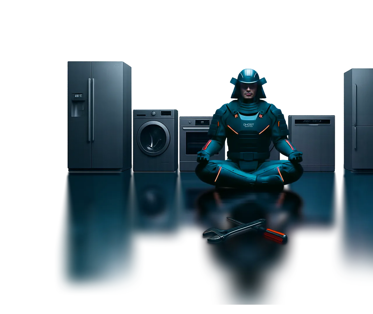 Ghost Appliance Repair specialist with home appliances